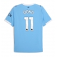 Manchester City Jeremy Doku #11 Hemma matchtröja 2025-26 Kortärmad Billigt